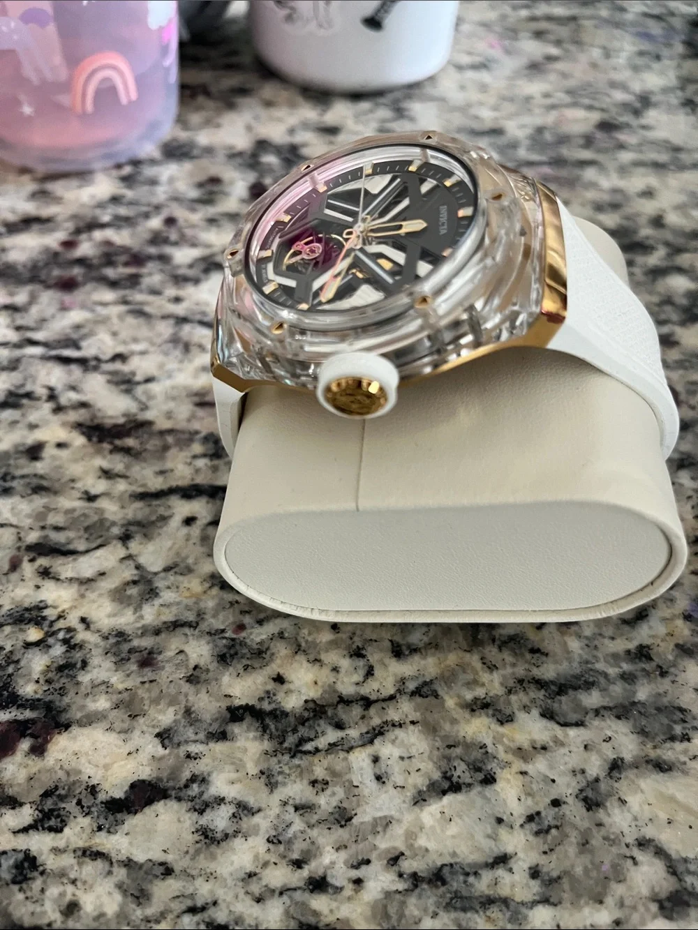 Invicta Rose Gold and White Men's Watch